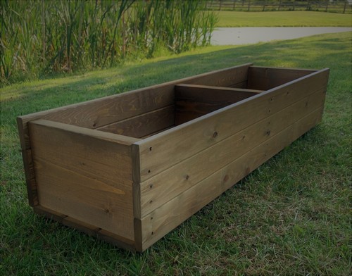 Wooden planter boxes - planter, garden
