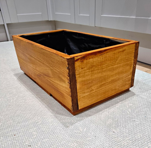 Wood rectangular window box - wood,