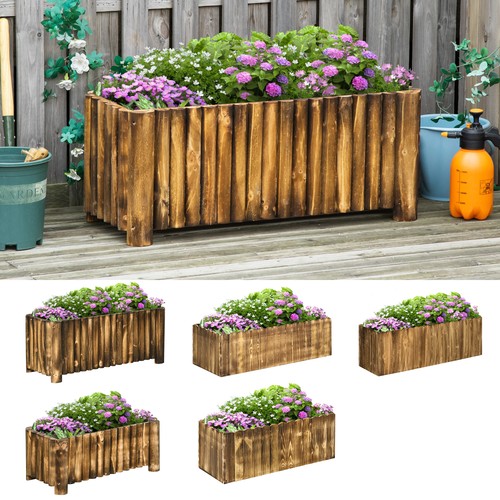 Raised flower bed wooden - raised,