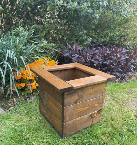 Garden wooden planter flower - wooden,