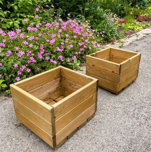 Square wooden planters plant - planters,