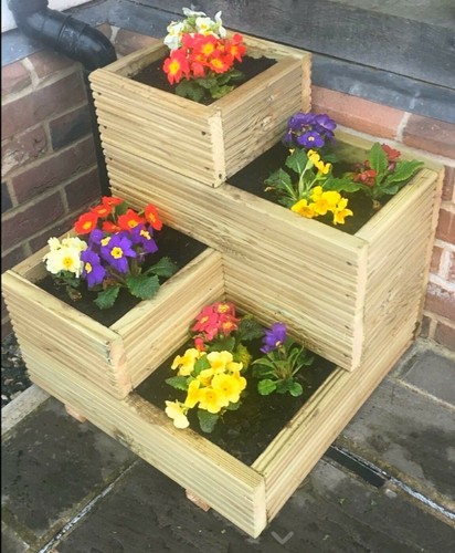 Handmade large corner decking - corner,
