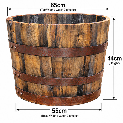 Varnished whisky barrel - varnished,