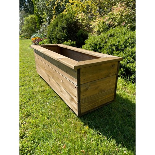 Trough rectangle wooden garden - trough,