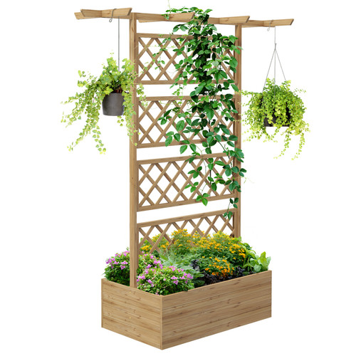Outsunny wooden trellis - outsunny,