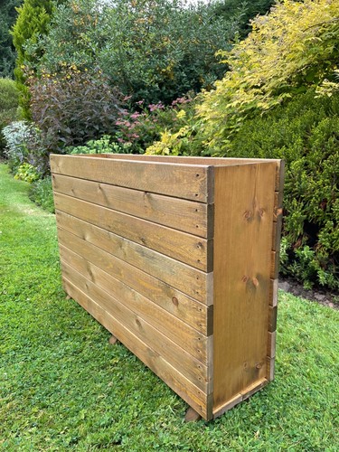 Wooden patio planter large - wooden,