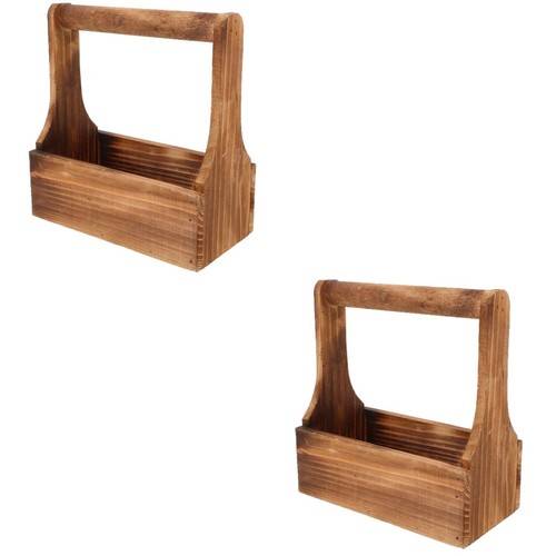 2pcs reusable wooden - reusable, planter