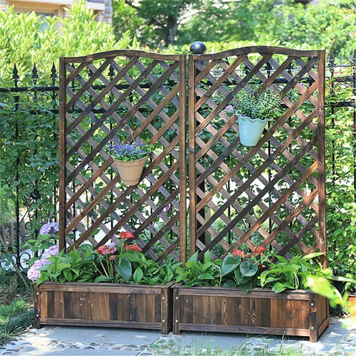 Large wooden garden planter - large,