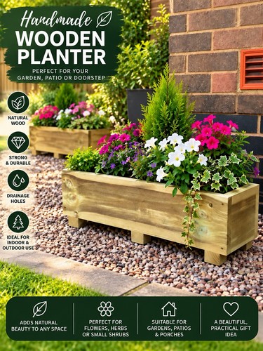Wooden planter for gardens - for,