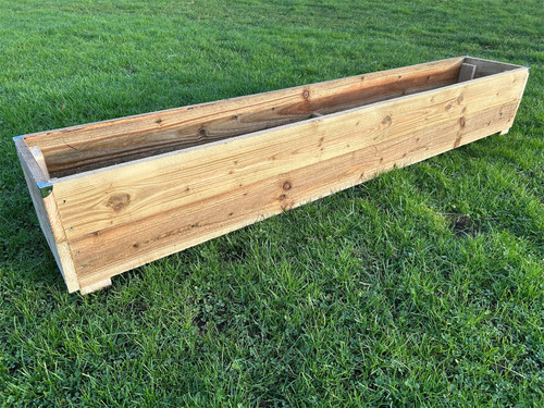 Wooden garden planter - wooden, ready