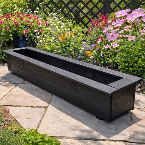 Garden wooden planter - wooden,
