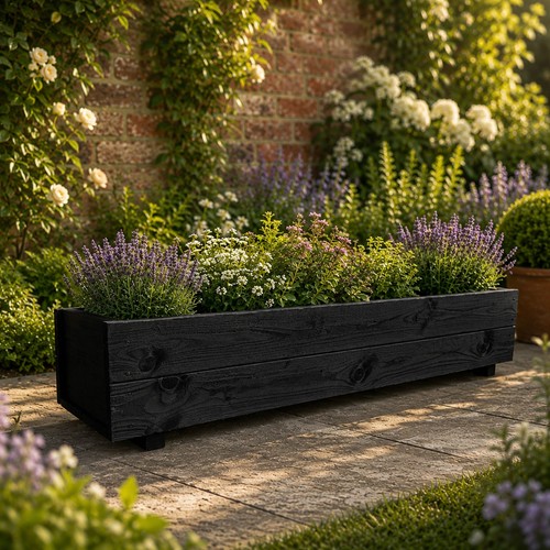 Wooden garden planter box - wooden,