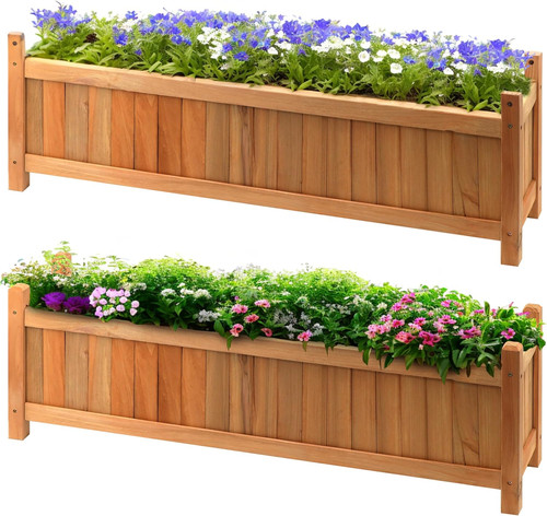 Wooden rectangular garden - rectangular,