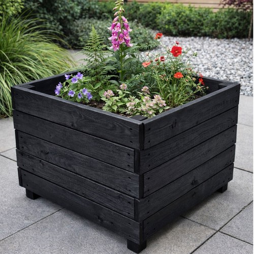 Large square wooden - large,