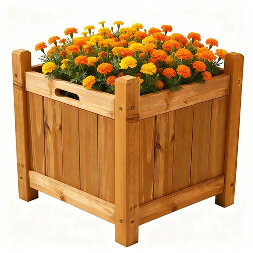 Wooden garden planters - wooden,
