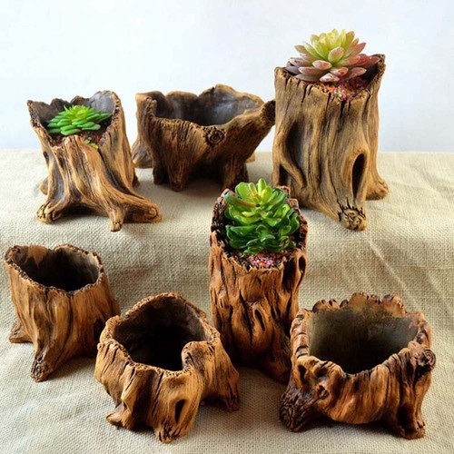 Stump pot large driftwood - stump,
