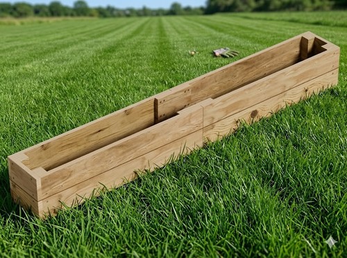 Rustic wooden raised garden - rustic,