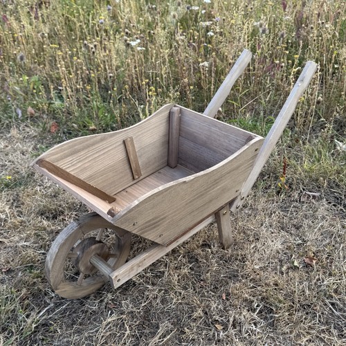 Wooden garden wheelbarrow - garden,