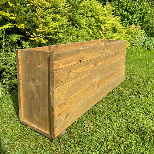 Large tall wooden planter - large, herb