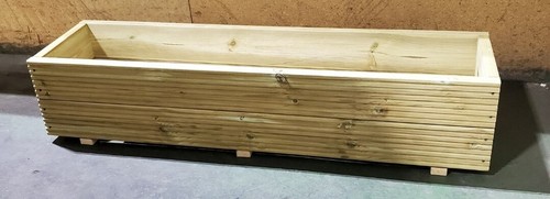 Decking planter large wooden