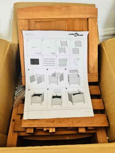 Set vidaxl wooden - ,