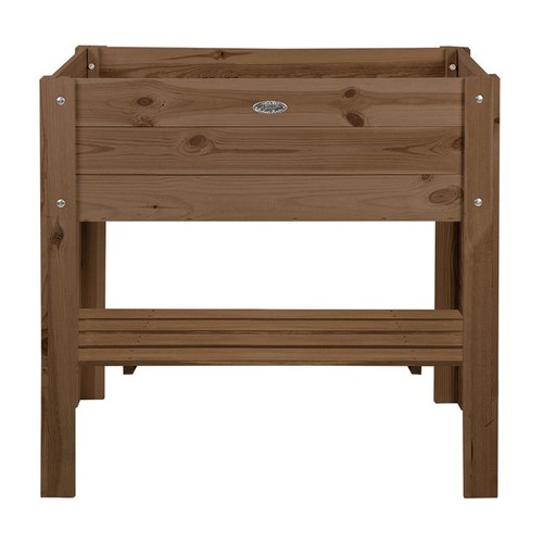 Raised wooden planter with - planter,