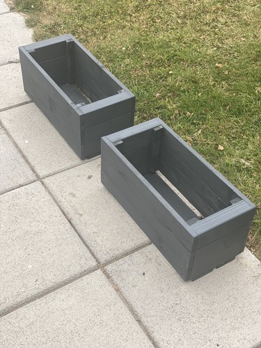 Wooden garden planter box - 2, x